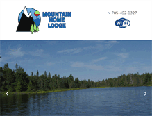 Tablet Screenshot of mountainhomelodge.com